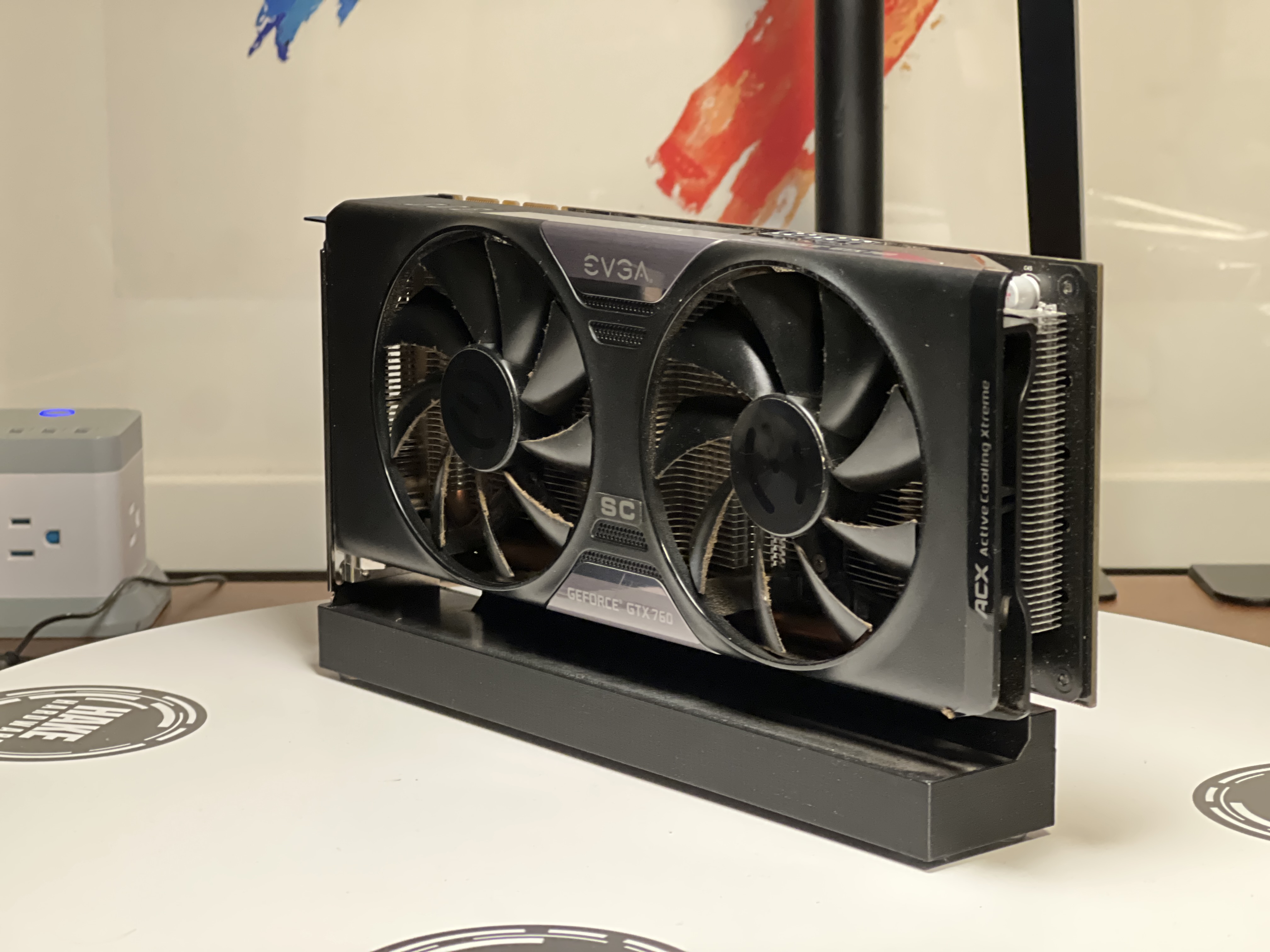 EVGA GTX 760 SC w/ ACX Cooler before cleaning